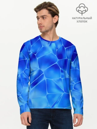 Мужской лонгслив базовый / Ice Under Water