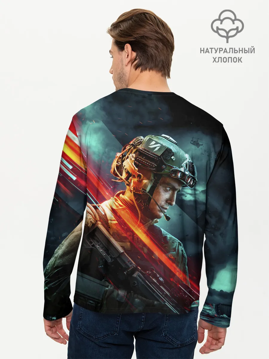 Мужской лонгслив базовый / Battlefield 2042 game art