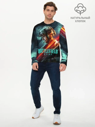 Мужской лонгслив базовый / Battlefield 2042 game art