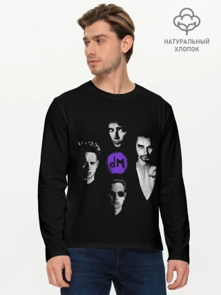 Мужской лонгслив базовый / Depeche mode band