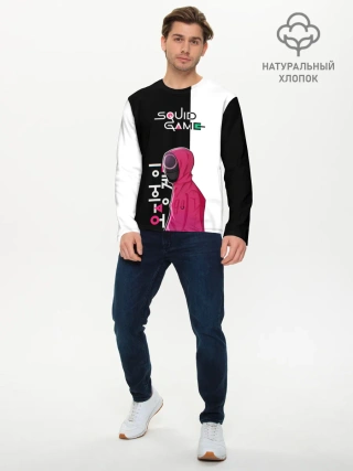 Мужской лонгслив базовый / Игра в кальмара | SG