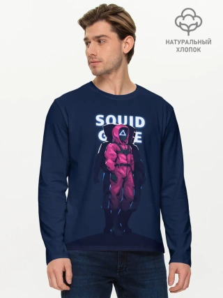 Мужской лонгслив базовый / ТРЕУГОЛЬНИК НА СТРАЖЕ | SQUID GAME