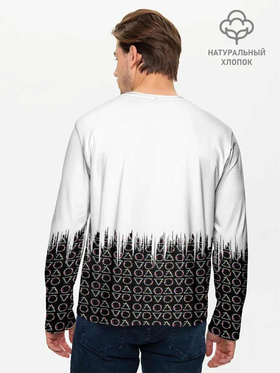 Мужской лонгслив базовый / Игра в кальмара фигуры,