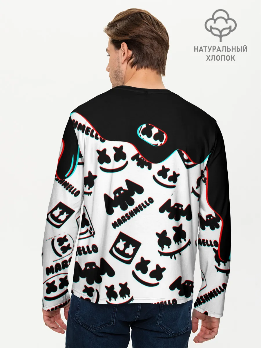 Мужской лонгслив базовый / MARSHMELLO GLITCH.