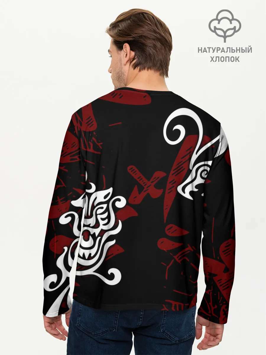 Мужской лонгслив базовый / ТОКИЙСКИЕ МСТИТЕЛИ ТАТУ ЛОГО