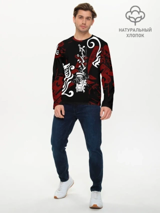 Мужской лонгслив базовый / ТОКИЙСКИЕ МСТИТЕЛИ ТАТУ ЛОГО