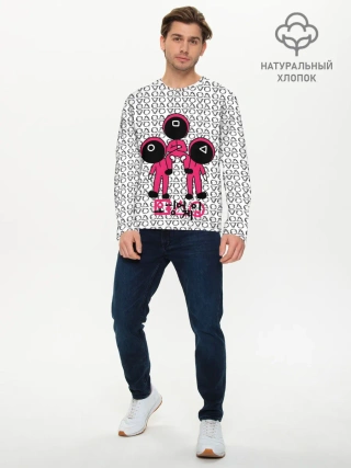 Мужской лонгслив базовый / Игра в кальмара / Squid Game/