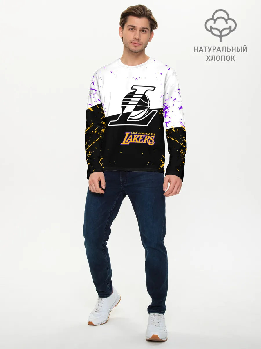 Мужской лонгслив базовый / Коби Брайант Los Angeles Lakers,