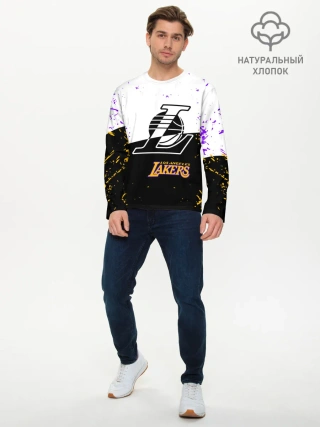 Мужской лонгслив базовый / Коби Брайант Los Angeles Lakers,
