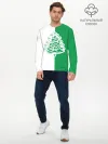 Мужской лонгслив базовый / Зелёная Ёлочка