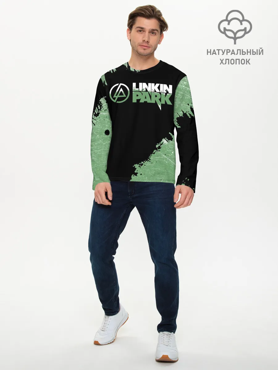 Мужской лонгслив базовый / Линкин Парк в стиле Гранж | Linkin Park