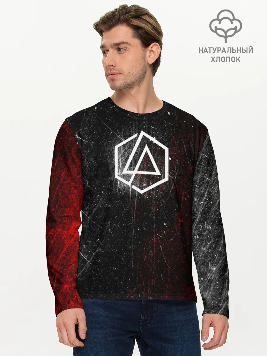 Мужской лонгслив базовый / Linkin Park Logo | Линкин Парк