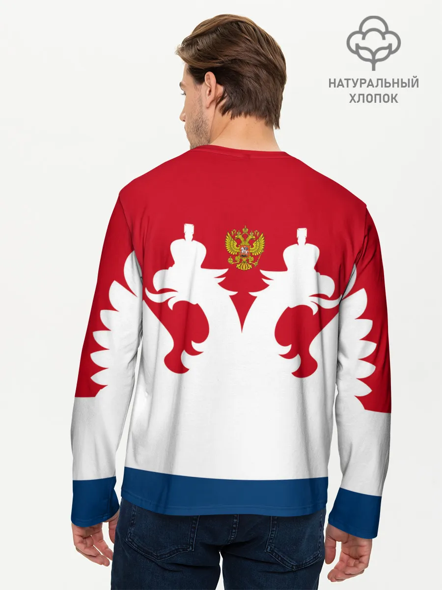 Мужской лонгслив базовый / Russia Team