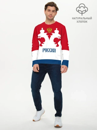 Мужской лонгслив базовый / Russia Team