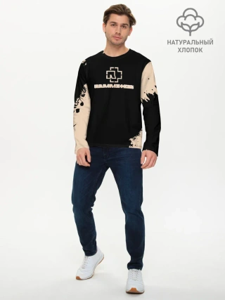 Мужской лонгслив базовый / RAMMSTEIN | Рамштайн Рок Лого