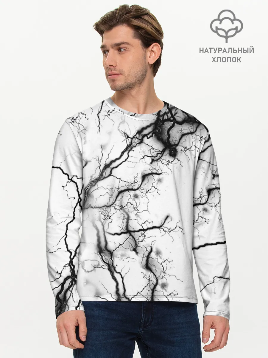 Мужской лонгслив базовый / нейронные связи