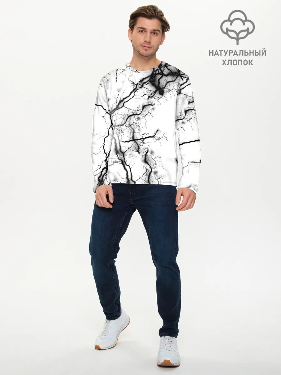 Мужской лонгслив базовый / нейронные связи