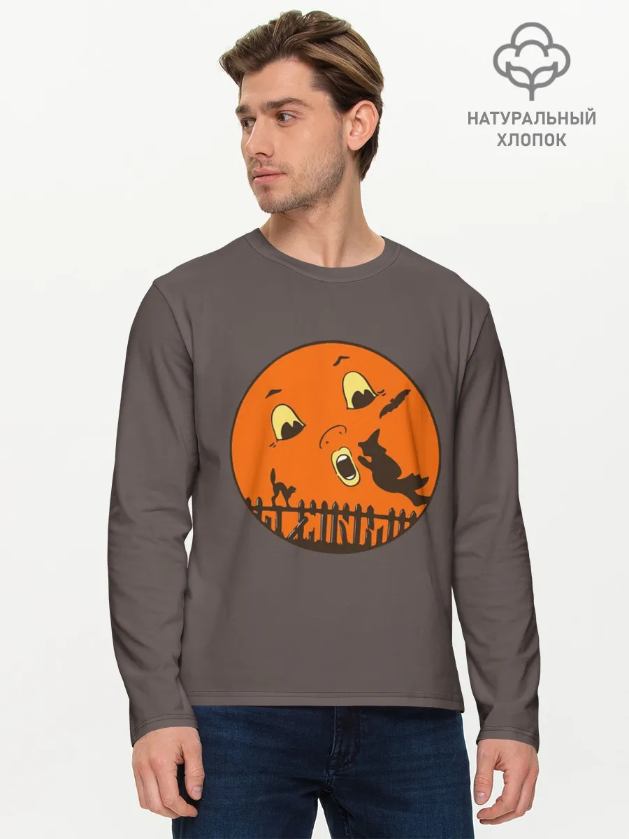 Мужской лонгслив базовый / Ожившая ночь