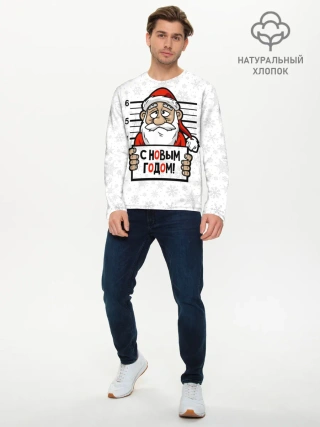 Мужской лонгслив базовый / С Новым годом! в заключении