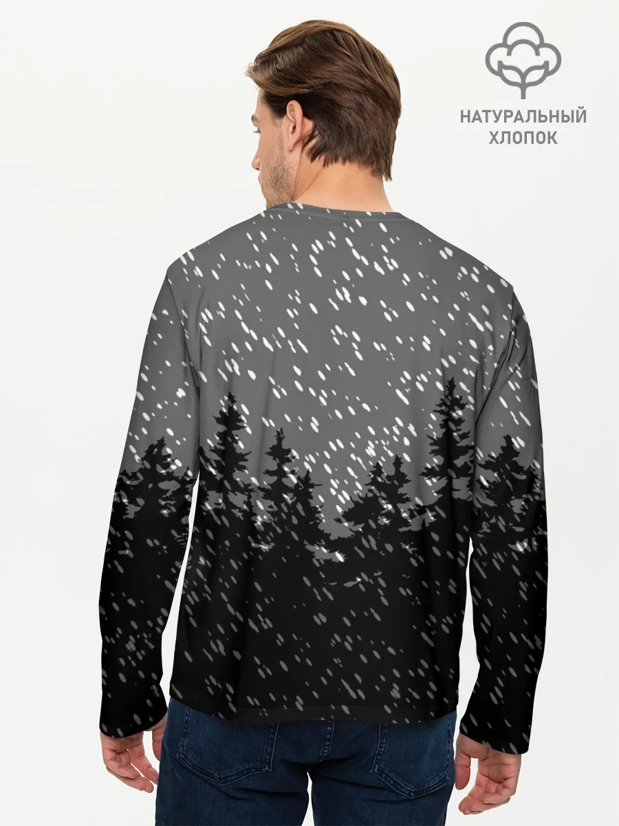 Мужской лонгслив базовый / Веришь? в Деда Мороза