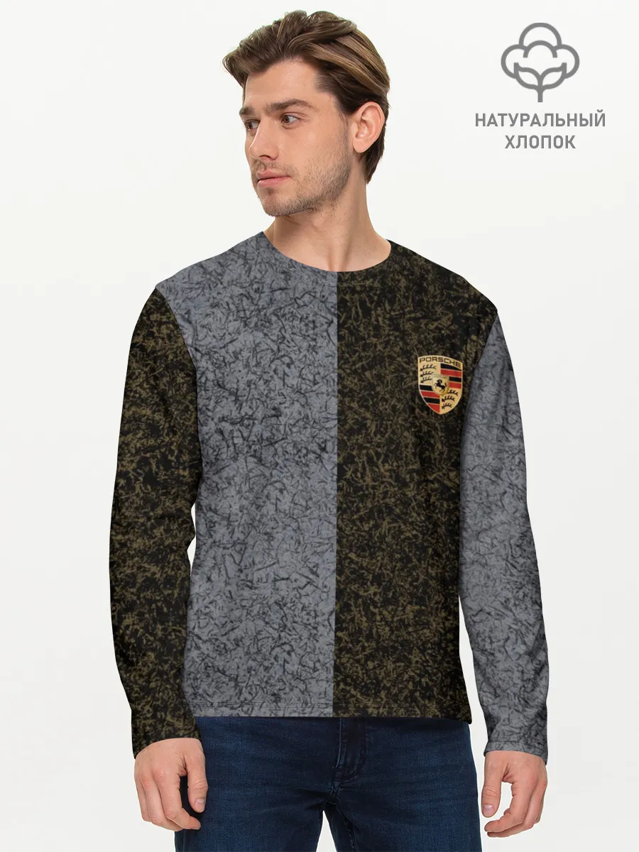 Мужской лонгслив базовый / Полярность металлических цветов