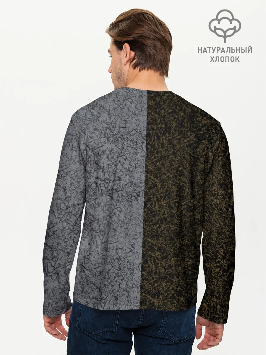 Мужской лонгслив базовый / Полярность металлических цветов