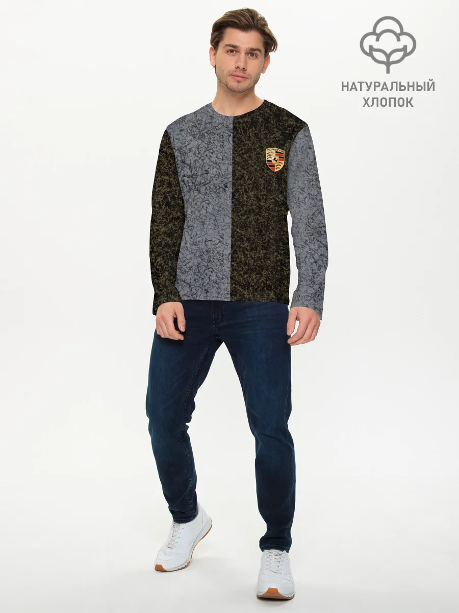 Мужской лонгслив базовый / Полярность металлических цветов