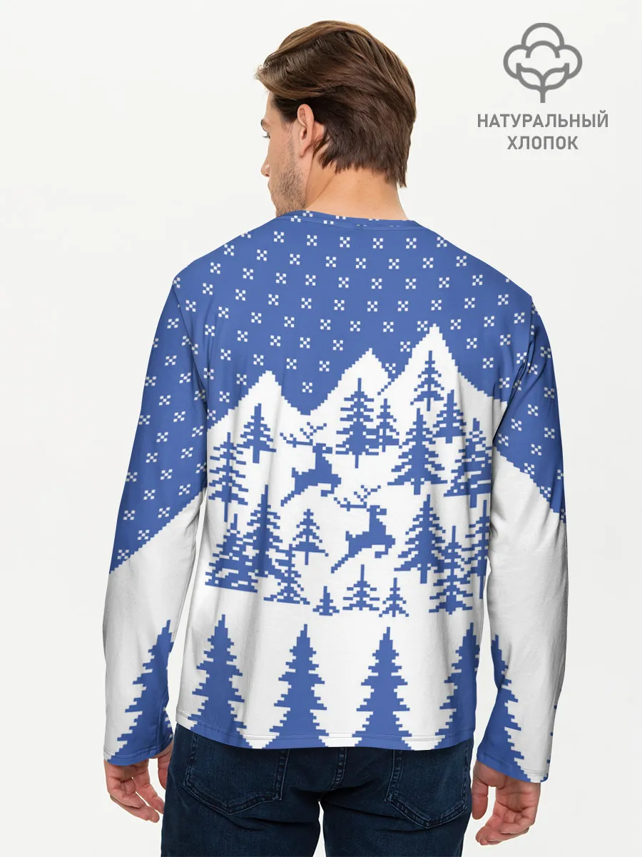 Мужской лонгслив базовый / Горные Олени