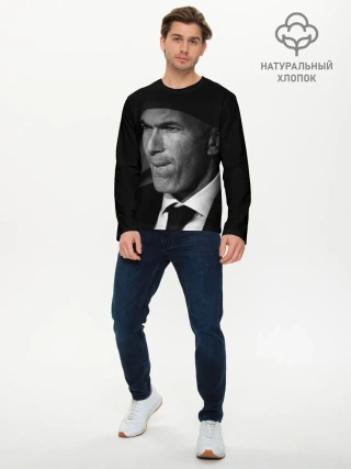 Мужской лонгслив базовый / Зинедин Зидан / Zinedin Zidan
