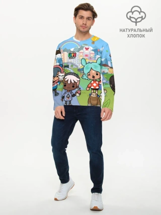 Мужской лонгслив базовый / Toca Boca | Мир