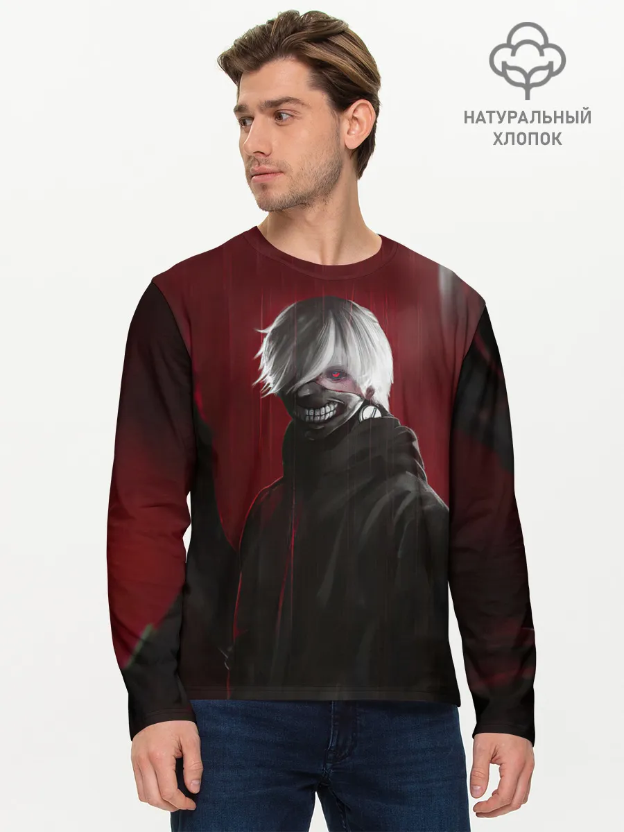 Мужской лонгслив базовый / TOKYO GHOUL | ТОКИЙСКИЙ ГУЛЬ ЩЮПАЛЬЦА