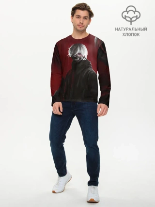 Мужской лонгслив базовый / TOKYO GHOUL | ТОКИЙСКИЙ ГУЛЬ ЩЮПАЛЬЦА