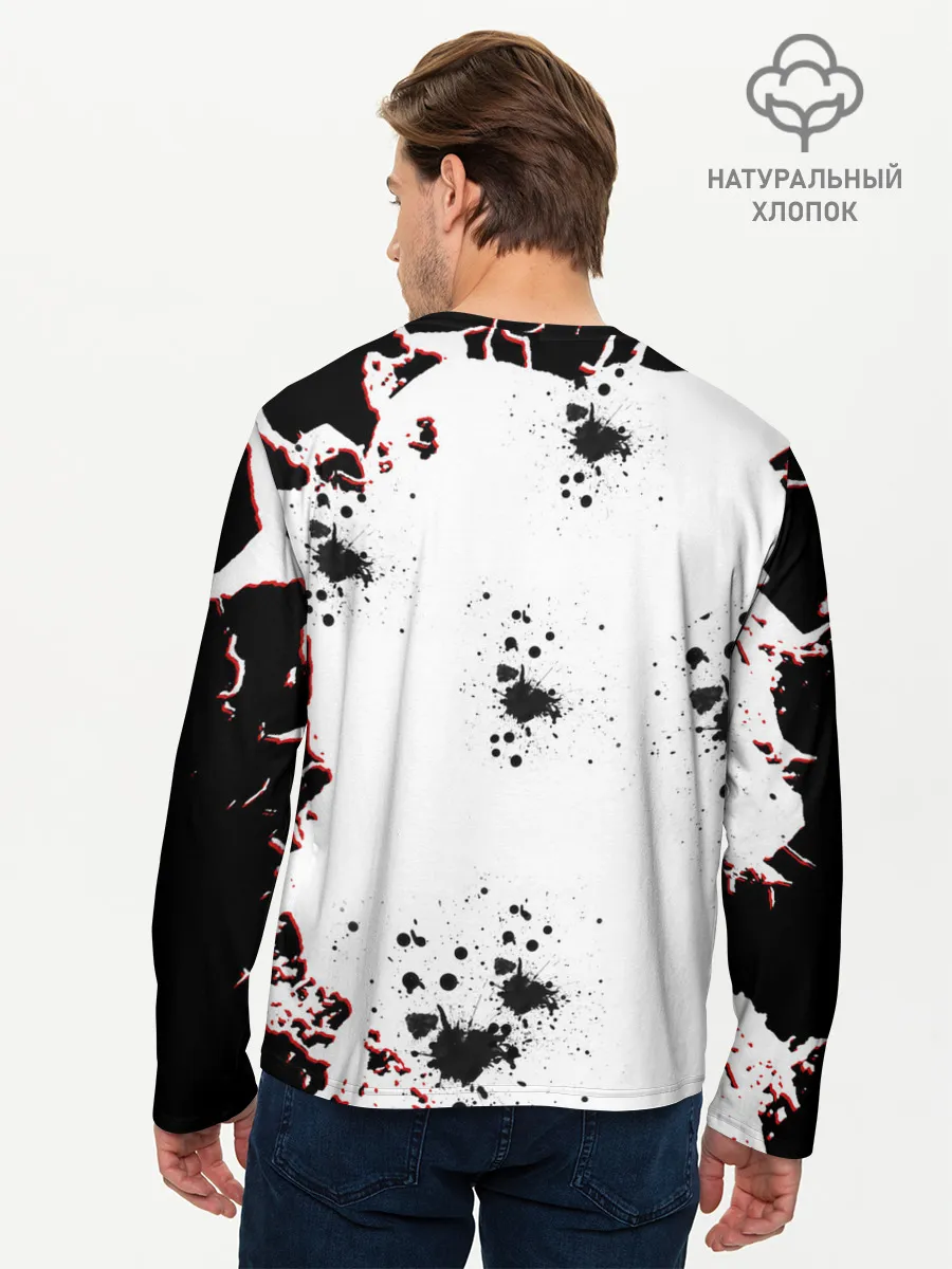 Мужской лонгслив базовый / Берсерк черная маска.