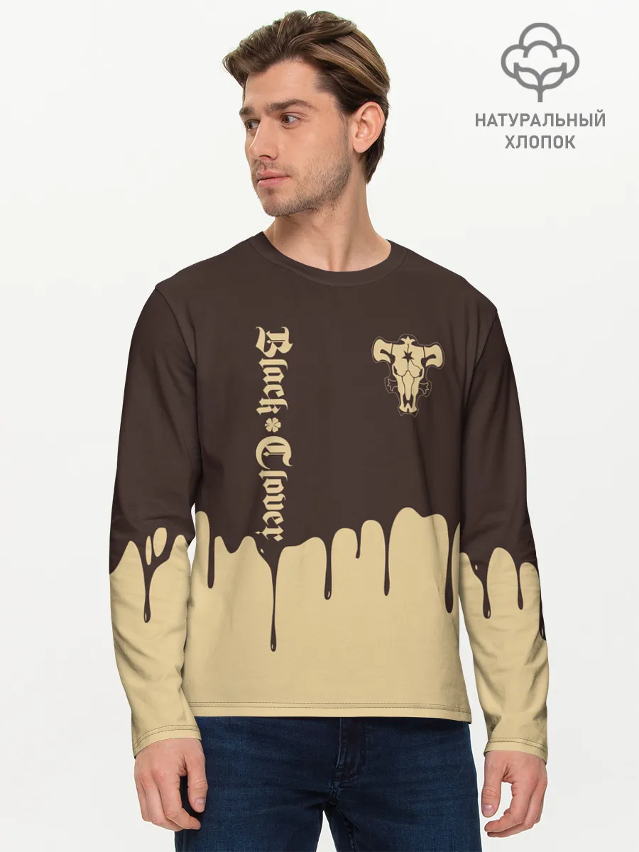 Мужской лонгслив базовый / Black clover: Bull