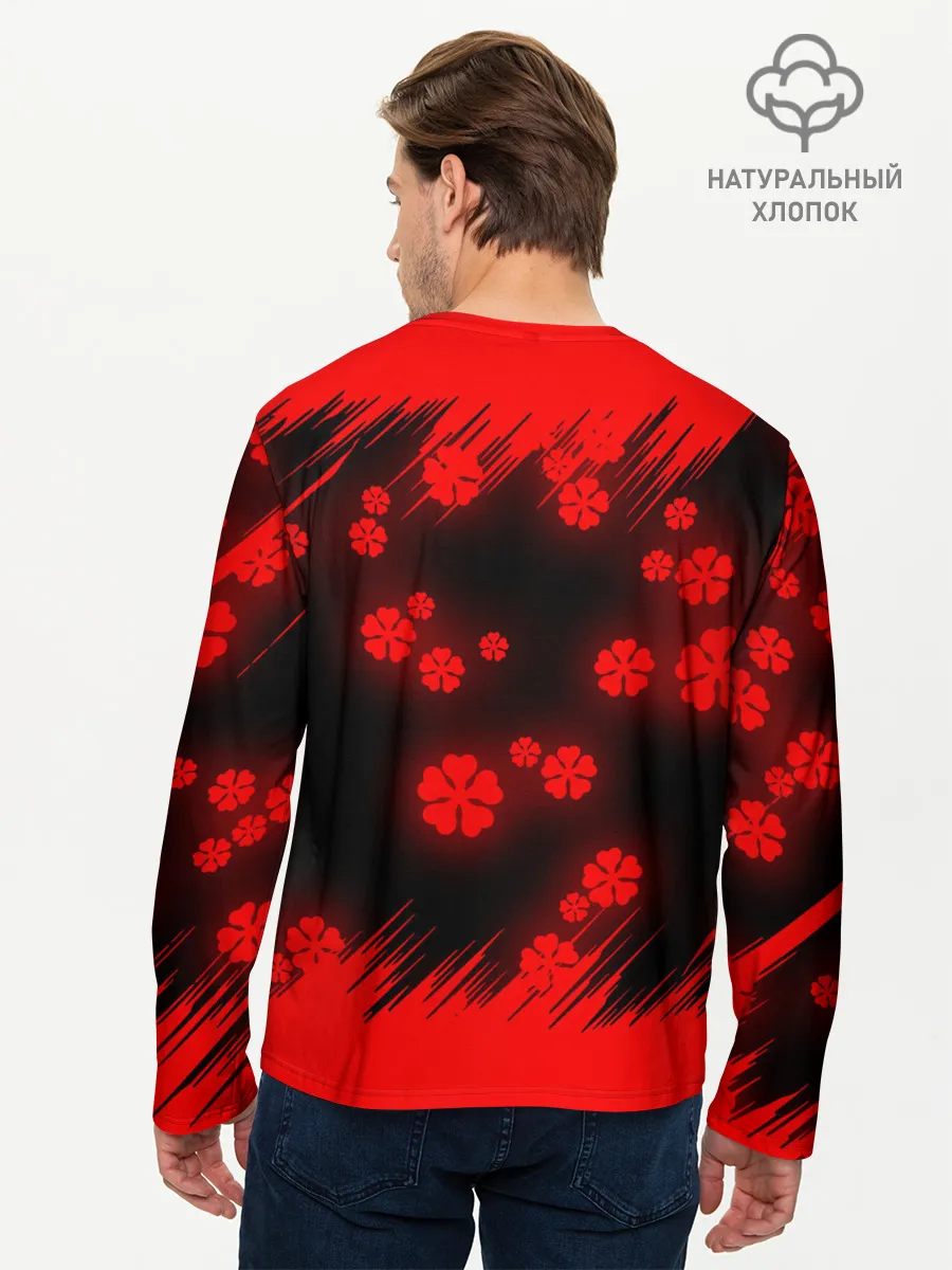 Мужской лонгслив базовый / Чёрный клевер: Освещение