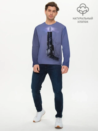 Мужской лонгслив базовый / DESTINY 2 КЕЙД 6 И ЕГО РЕВОЛЬВЕР