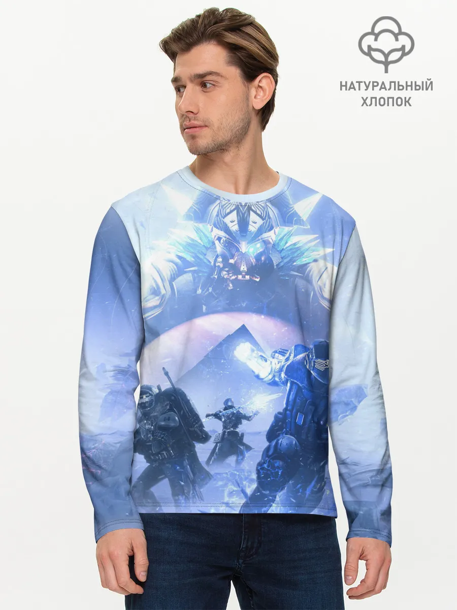 Мужской лонгслив базовый / DESTINY 2 ЛЕДЯНОЙ МАРС / СТРАЖИ