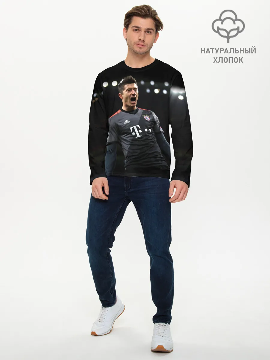 Мужской лонгслив базовый / Левандовски