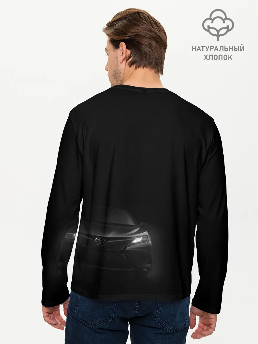 Мужской лонгслив базовый / Черная Тойота Камри