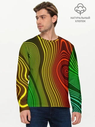 Мужской лонгслив базовый / КАРТОГРАФИЧЕСКАЯ ПРОЕКЦИЯ