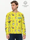 Мужской лонгслив базовый / SpongeBob pattern
