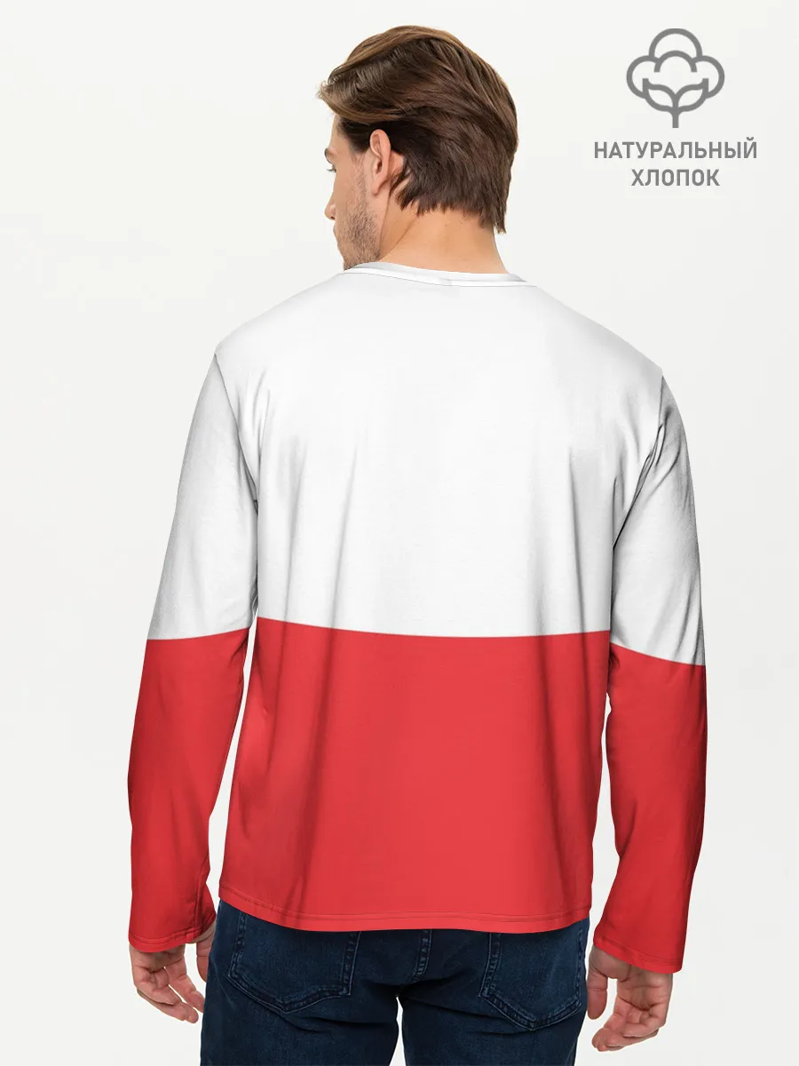 Мужской лонгслив базовый / Санта с 2 Оленями