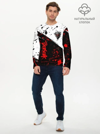 Мужской лонгслив базовый / Berserk: Черная маска