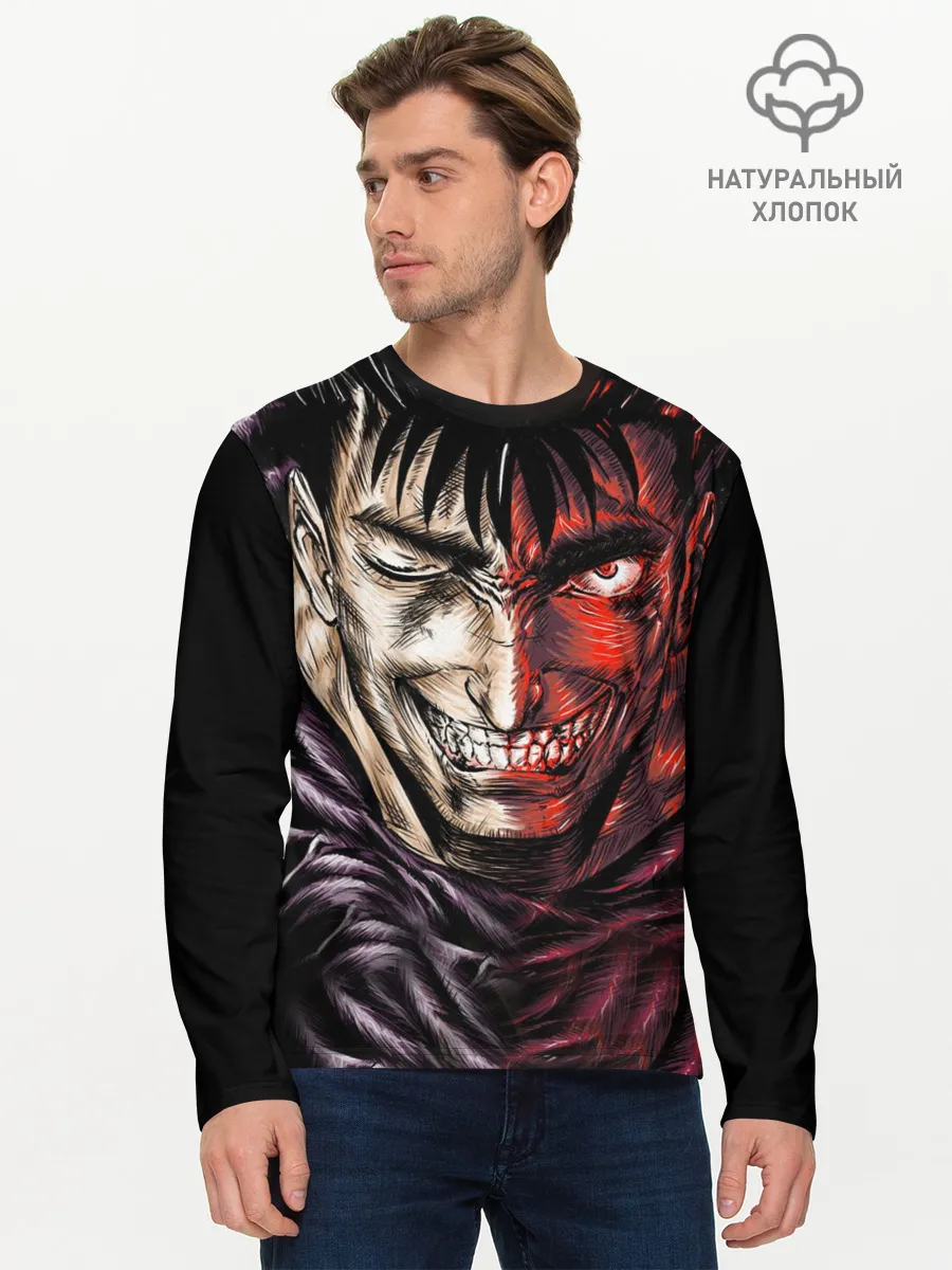 Мужской лонгслив базовый / BERSERK | БЕРСЕРК ЯРОСТЬ