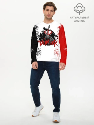 Мужской лонгслив базовый / BERSERK LOGO | БЕРСЕРК