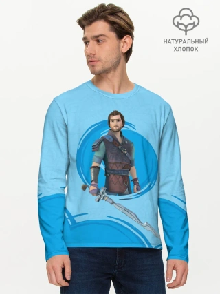 Мужской лонгслив базовый / Кощей и Меч