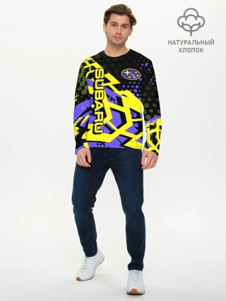 Мужской лонгслив базовый / Subaru