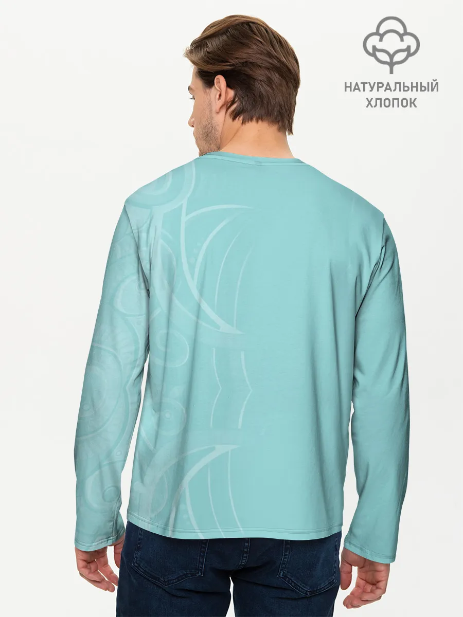 Мужской лонгслив базовый / С геройским мечом