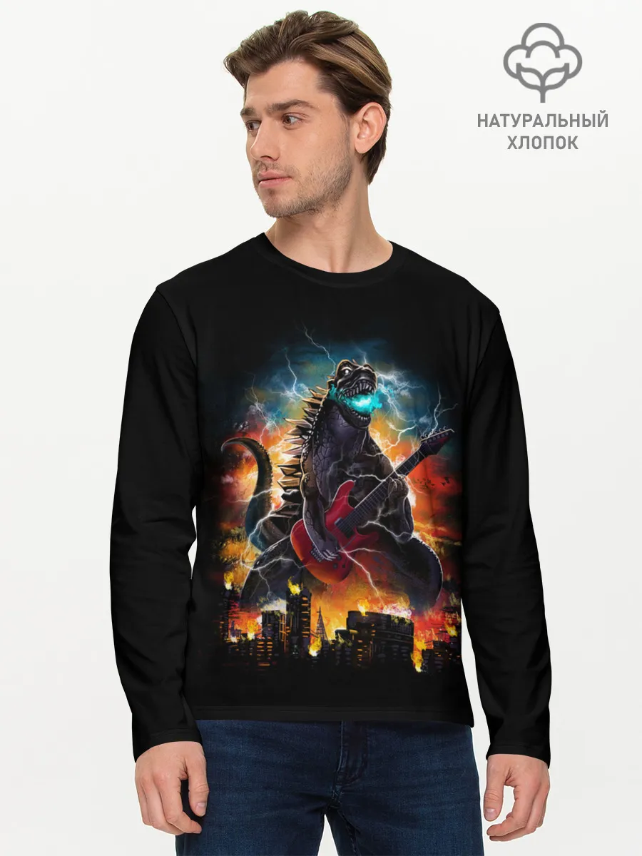 Мужской лонгслив базовый / РОКЗИЛЛА