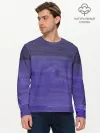 Мужской лонгслив базовый / Фиолетовые краски